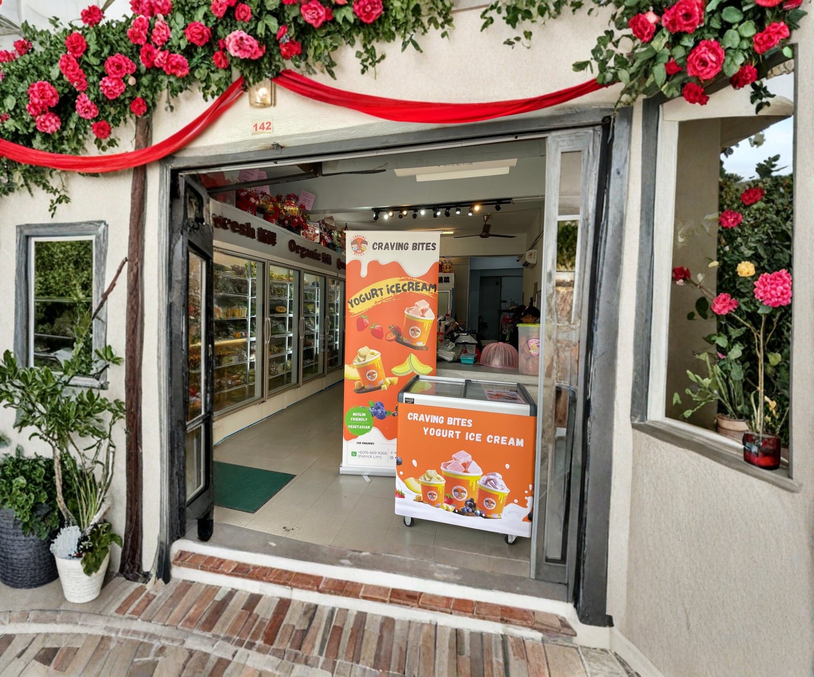 Storefront visual used in the Craving Bites concept